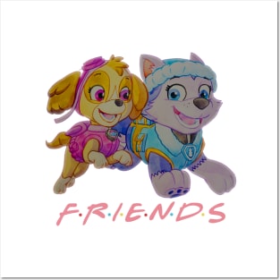 paw friends Posters and Art